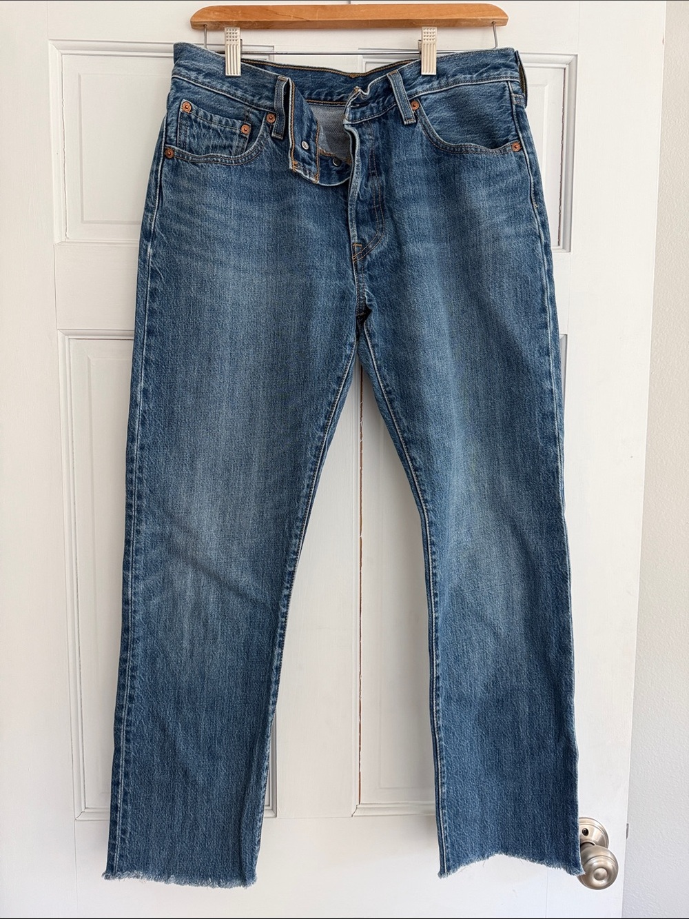 Levi's button front 501 jeans